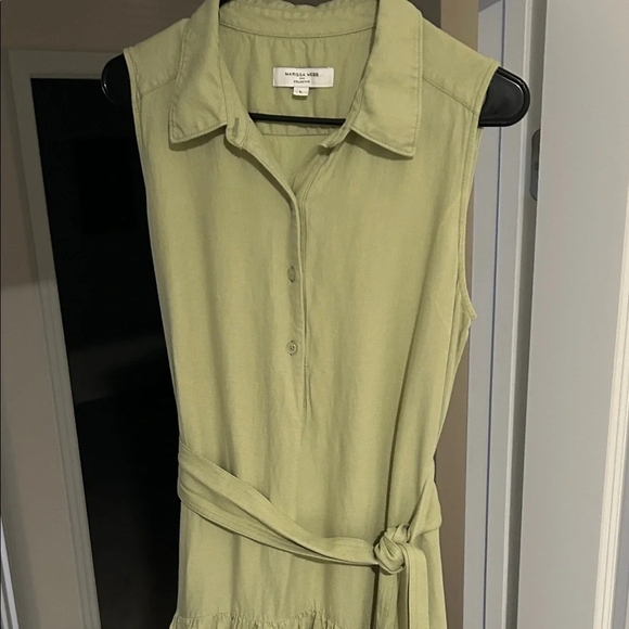 Marissa Webb Sage Green Midi Dress - Picture 4 of 11
